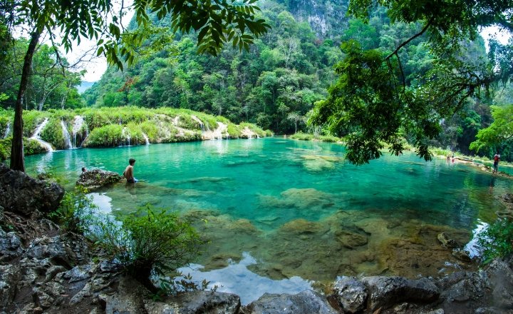 Swim in Lake Atitlan 